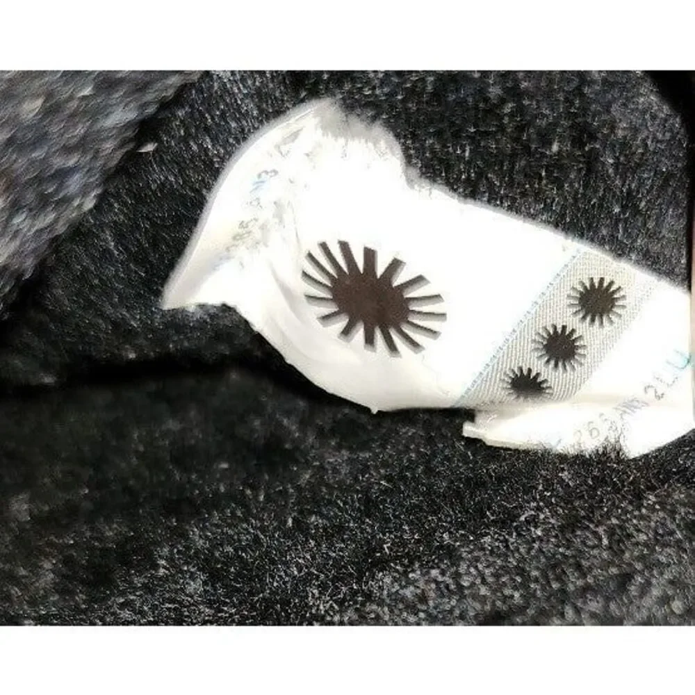 Ugg Australia Black Fluff It Slides Men's Size 12